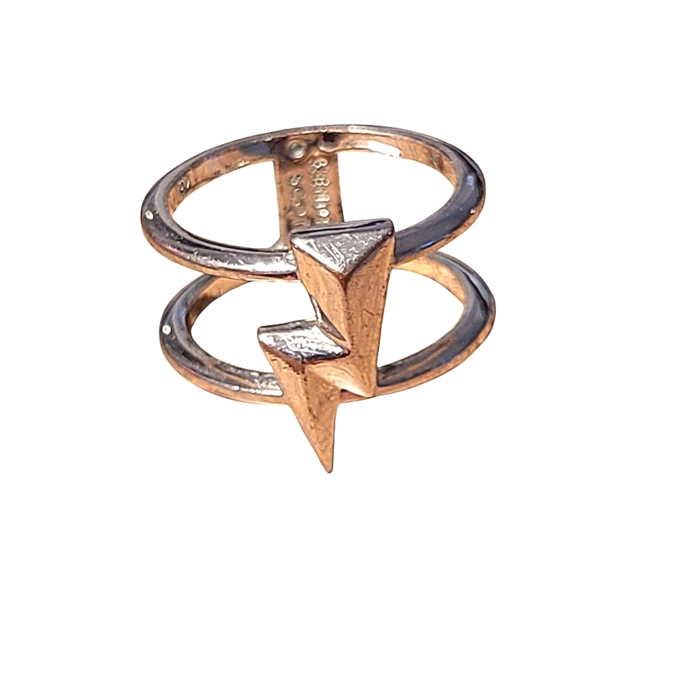 Kendra Scott Bolt Rhodium Plated Silver Ring. Size 9